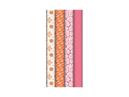 Clairefontaine Papier cadeau 'Sunny Flowers', en présentoir