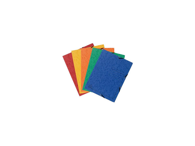 EXACOMPTA Chemise à élastiques, A4, carton, assorti