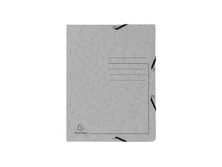 EXACOMPTA Chemise à élastiques, A4, carton, gris