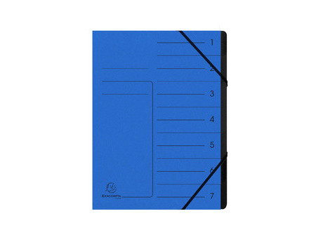 EXACOMPTA Trieur, A4, carton, 12 compartiments, rouge