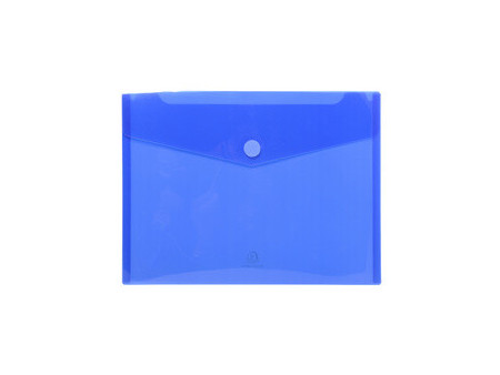 EXACOMPTA Pochette à documents, A4, PP, bleu translucide