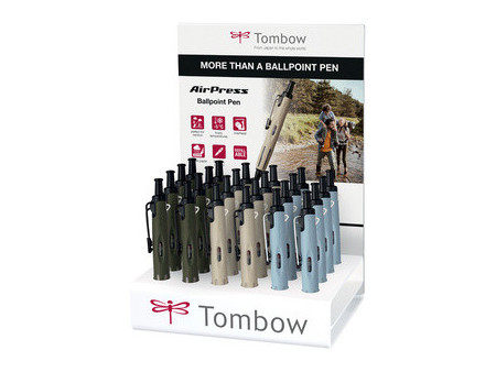 TOMBOW Stylo à bille rétractable 'AirPress Pen', présentoir