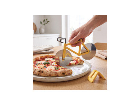 metaltex Fun Kitchen Roulette à pizza Vélo, jaune