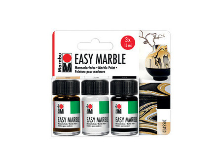 Marabu Peinture à marbrer Easy Marble SCANDI GLAM, 3x 15 ml