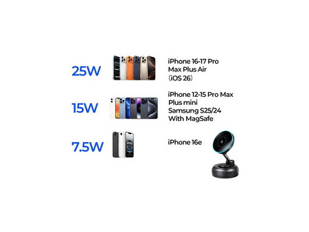 LogiLink Support magnétique de smartphone pour voiture, noir
