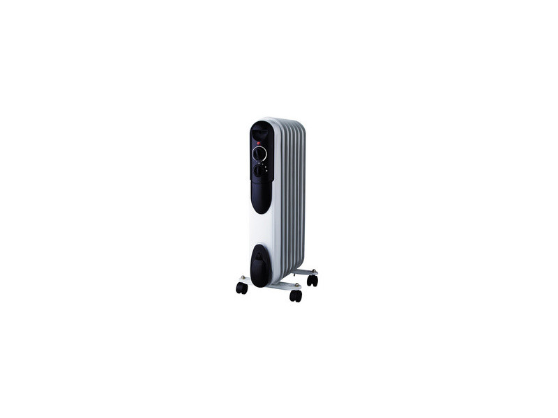 Little balance Radiateur bain d'huile, 7 nervures, blanc