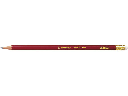 STABILO Crayon graphite Swano avec gomme, dureté: HB