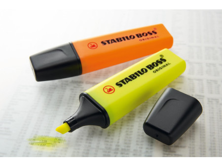 STABILO Surligneur BOSS ORIGINAL, boîte ronde de 6