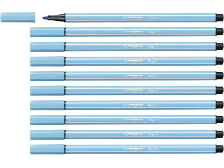 STABILO Stylo feutre Pen 68, bleu azur