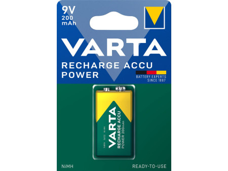 VARTA Pile NiMH 'RECHARGE ACCU Power', E-bloc (6F22)
