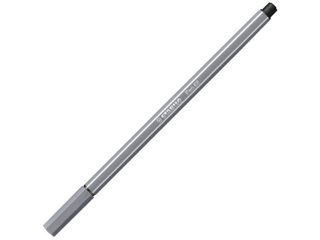 STABILO Stylo feutre Pen 68, tracé: 1,0 mm, gris foncé