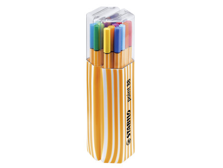 STABILO Feutre à pointe fine point 88, pack Twin de 20