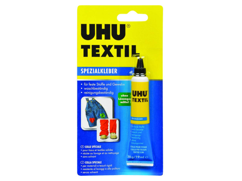 UHU Colle spéciale TEXTIL, sans solvant, 20 g dans un tube