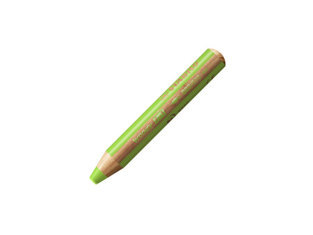 STABILO Crayon multi-talents woody 3 en 1, rond, vert clair