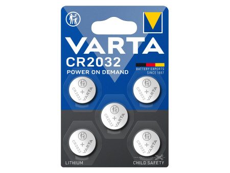 VARTA Pile bouton au lithium 'Electronics' CR2032, pack de 5