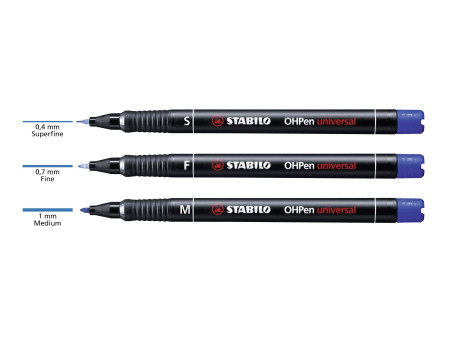 STABILO Feutre pour films OHPen universal, permanent, étui