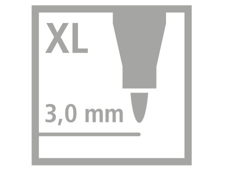STABILO Feutre power max, rond, étui en carton de 12