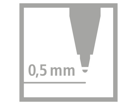 STABILO Stylo roller worker medium, rouge