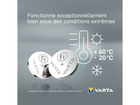 VARTA Pile bouton au lithium 'Electronics' CR2016, pack de 5