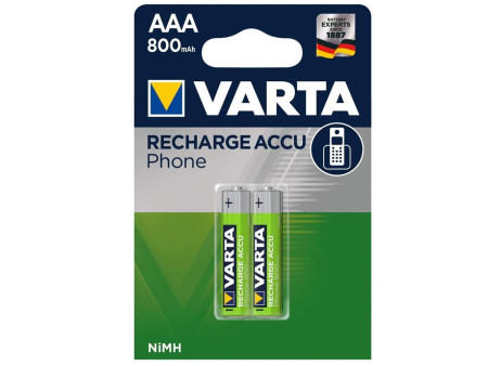 VARTA Pile pour téléphones 'RECHARGE ACCU PHONE', Micro AAA