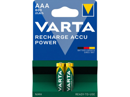 VARTA Pile NiMH 'Rechargeable Accu', Micro (AAA), 800 mAh