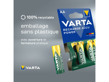VARTA Pile NiMH 'Rechargeable Accu', Micro (AAA), 800 mAh