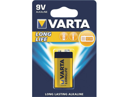 VARTA Pile alcaline Longlife, E-bloc (6LR61/6LP3146)