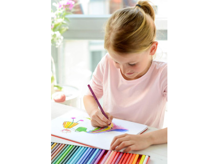 FABER-CASTELL Crayons de couleur Colour GRIP, étui de 24