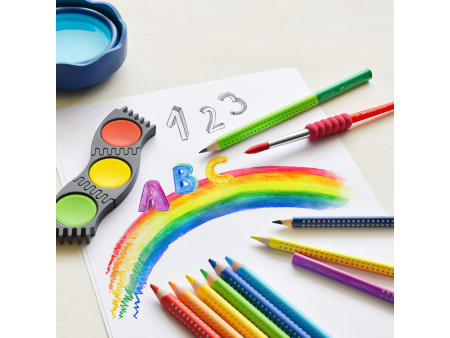 FABER-CASTELL Crayons de couleur Colour GRIP, étui de 24