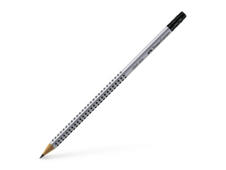 FABER-CASTELL Crayon GRIP 2001 avec gomme, degré dureté: HB