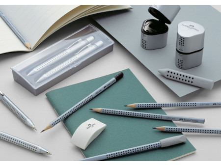 FABER-CASTELL Crayon GRIP 2001 avec gomme, degré dureté: B