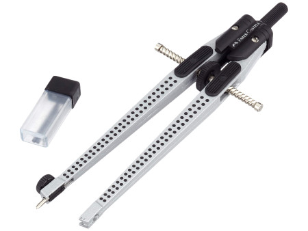 FABER-CASTELL Compas à réglage rapide GRIP, argent