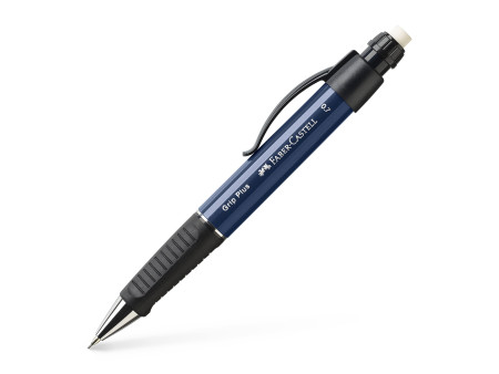 FABER-CASTELL Porte-mines GRIP PLUS 1307, bleu-métallique
