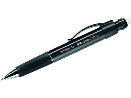 FABER-CASTELL Porte-mines GRIP PLUS 1307, noir-métallique