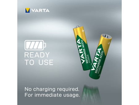 VARTA Pile NiMH 'Rechargeable Accu', Micro (AAA), 800 mAh