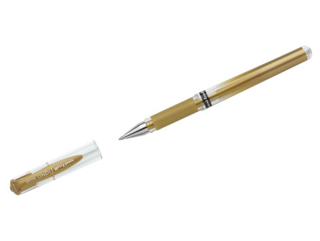 uni-ball Stylo roller à encre gel SIGNO broad UM153, or