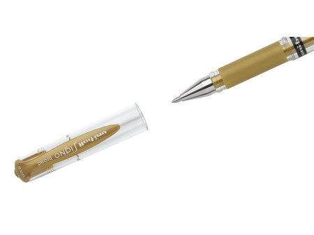 uni-ball Stylo roller à encre gel SIGNO broad UM153, or