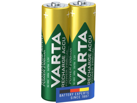 VARTA Pile NiMH 'RECHARGE ACCU Power', Mignon (AA), 2100 mAh