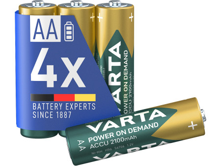 VARTA Pile NiMH 'RECHARGE ACCU Power', Mignon (AA), 2100 mAh