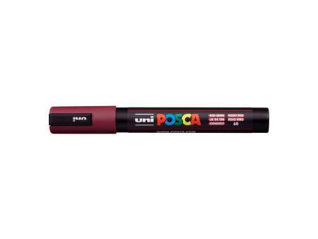 POSCA Marqueur à pigment PC-5M, lie de vin