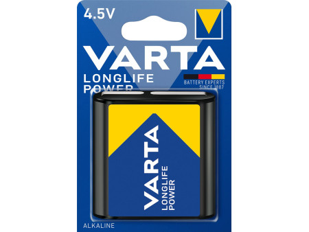 VARTA Pile alcaline Longlife Power, pile plate 4,5 V