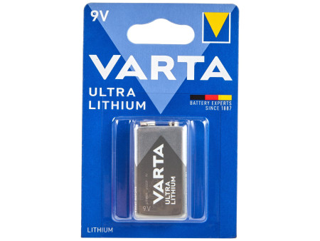 VARTA Pile au lithium Ultra Lithium, E-bloc (9V)