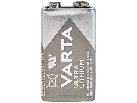 VARTA Pile au lithium Ultra Lithium, E-bloc (9V)
