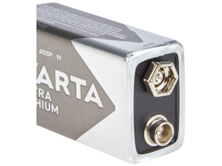 VARTA Pile au lithium Ultra Lithium, E-bloc (9V)
