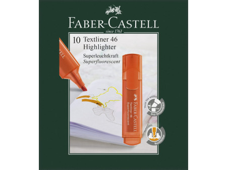 FABER-CASTELL Surligneur TEXTLINER 1546, orange