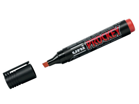 uni-ball Marqueur permanent PROCKEY PM-126, rouge