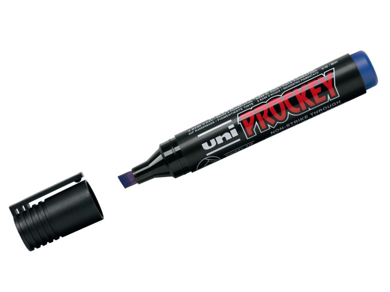 uni-ball Marqueur permanent PROCKEY PM-126, bleu