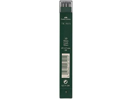 FABER-CASTELL Mines TK 9071, noir profond, degré dureté: 4B