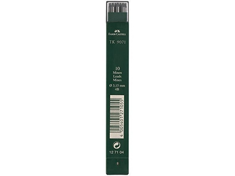 FABER-CASTELL Mines TK 9071, noir profond, degré dureté: 4B