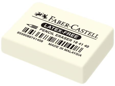 FABER-CASTELL Gomme en caoutchouc 7041-40, blanc